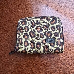 Lug Leopard Print Wallet